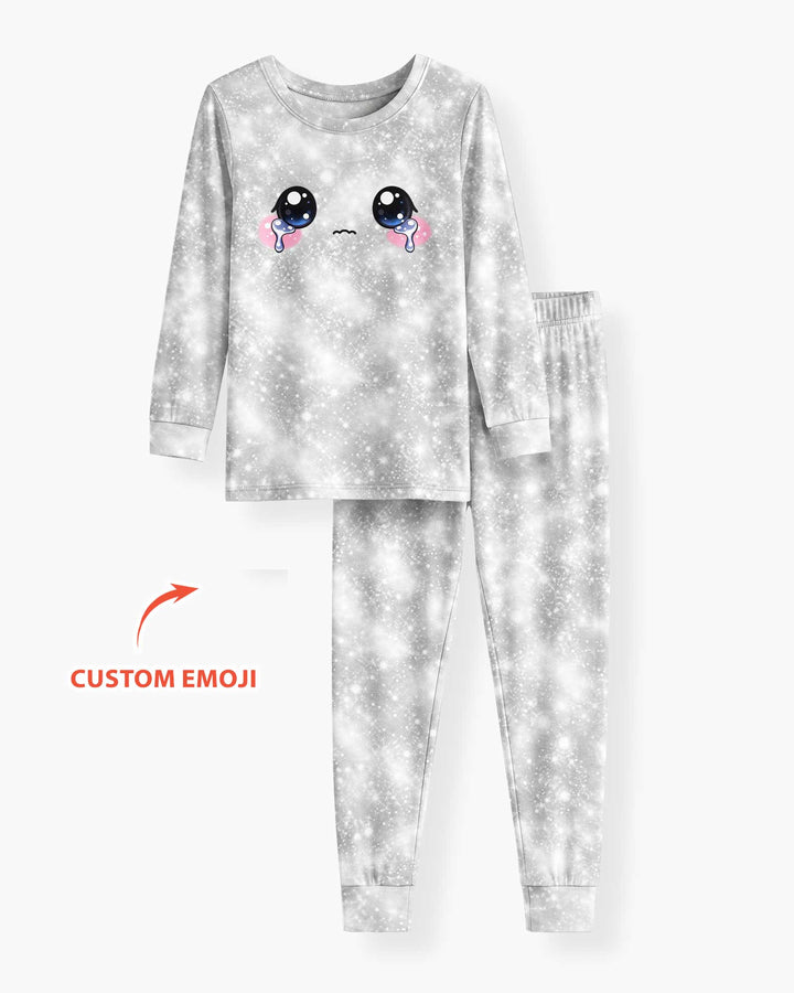 Cute Dumplings Emoji Gift For Squishy Hunter Bamboo Two Piece Long Sleeve Pajama Set