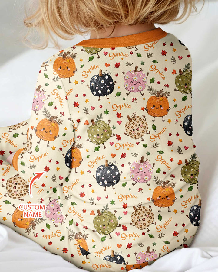 Boho Pumpkin Doodle Bamboo Convertible Zippy