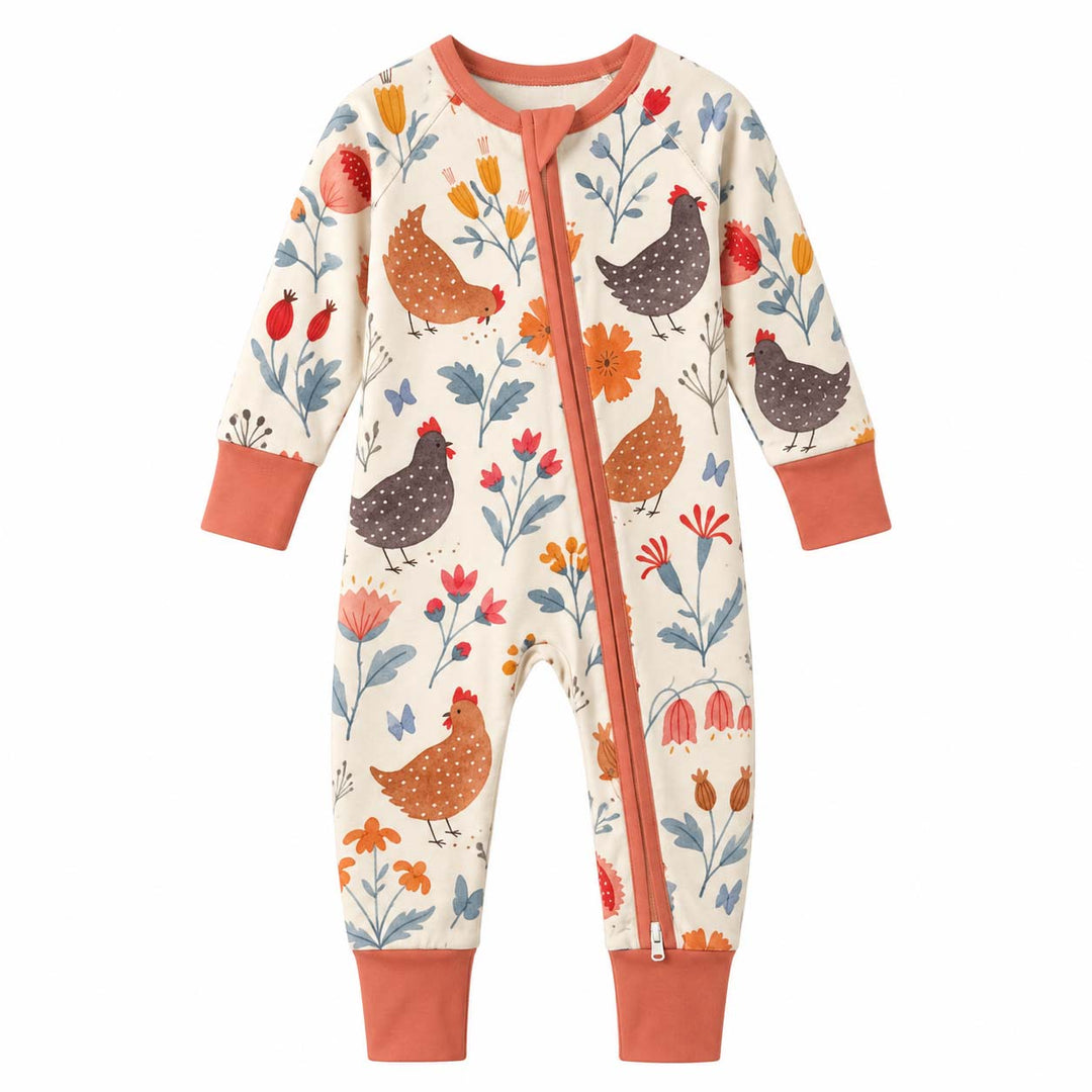 Garden Hen Meadow Bamboo Convertible Zippy