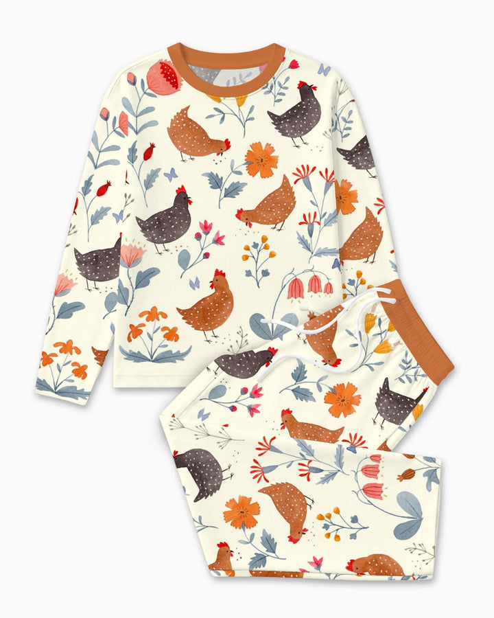 Garden Hen Meadow Bamboo Men's Pajama Set