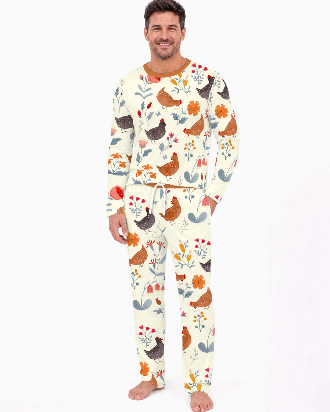 Garden Hen Meadow Bamboo Men's Pajama Set
