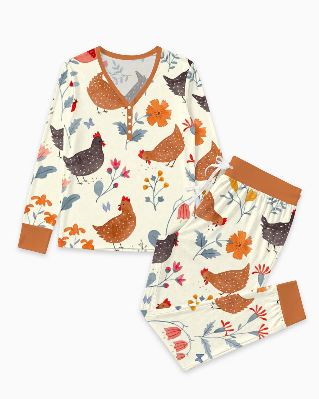 Garden Hen Meadow Bamboo Women Pajama Set