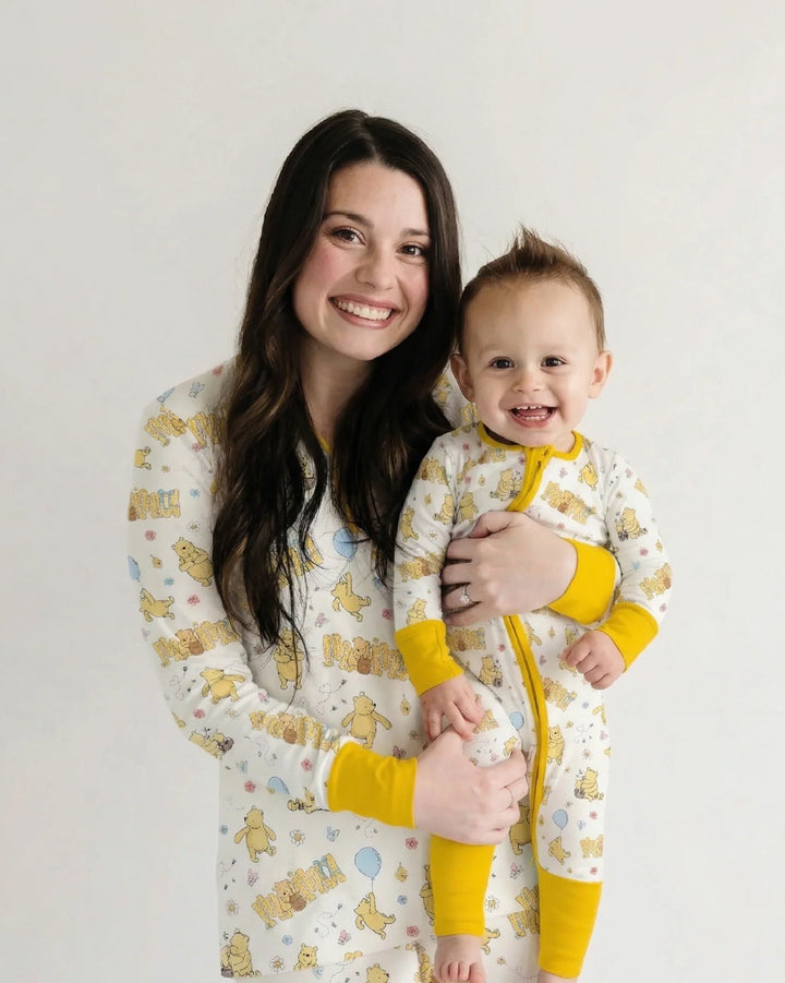 Mama & Mini Honey Bear Bamboo Convertible Zippy