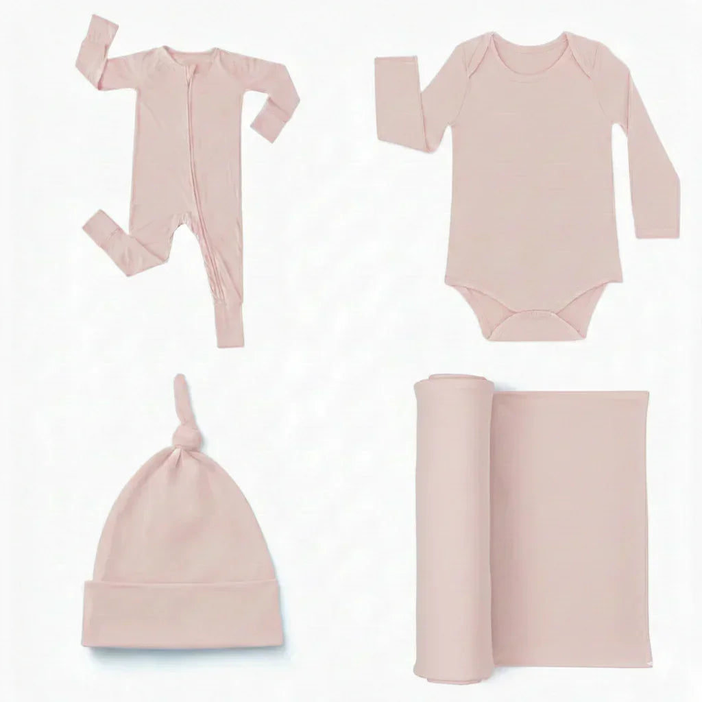 Welcome to our World Set ( 1 Long Zippy+ 1 Bodysuit+ 1 Swaddle Blanket+ 1 Knotted hat)