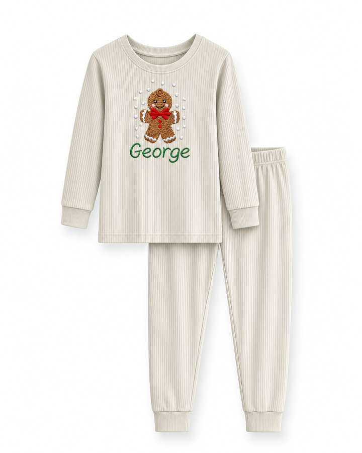 Template Bamboo Two Piece Long Sleeve Pyjamas Set