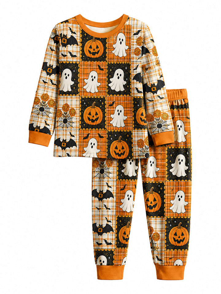 Ghost Pumpkin Patch Bamboo Men's Pajama Set