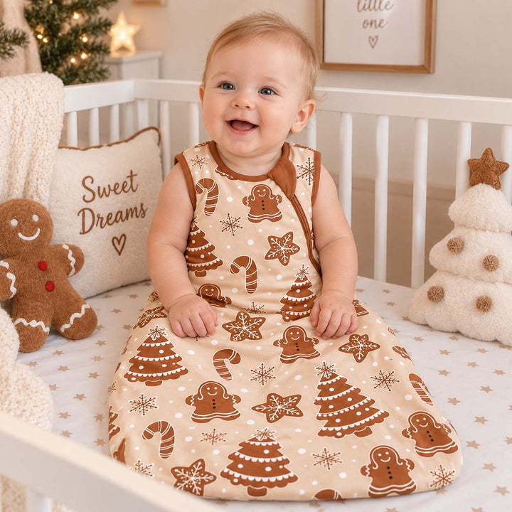 Gingerbread Cookie Wonderland Bamboo Sleep Bag