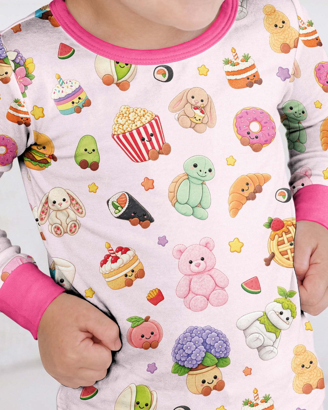 Kawaii Jellycat Bamboo Two Piece Long Sleeve Pajama Set