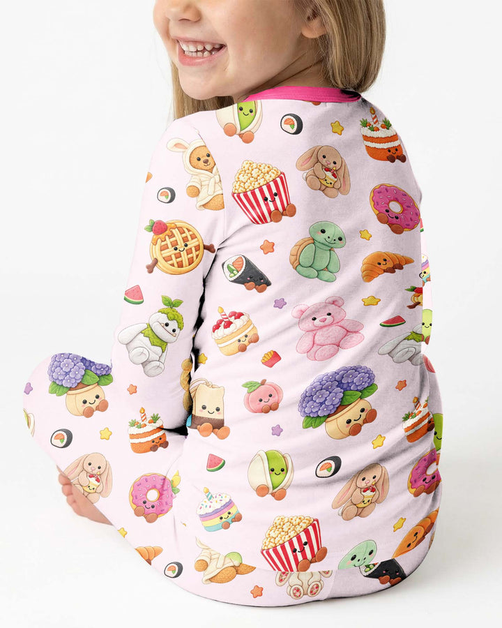 Kawaii Jellycat Bamboo Two Piece Long Sleeve Pajama Set