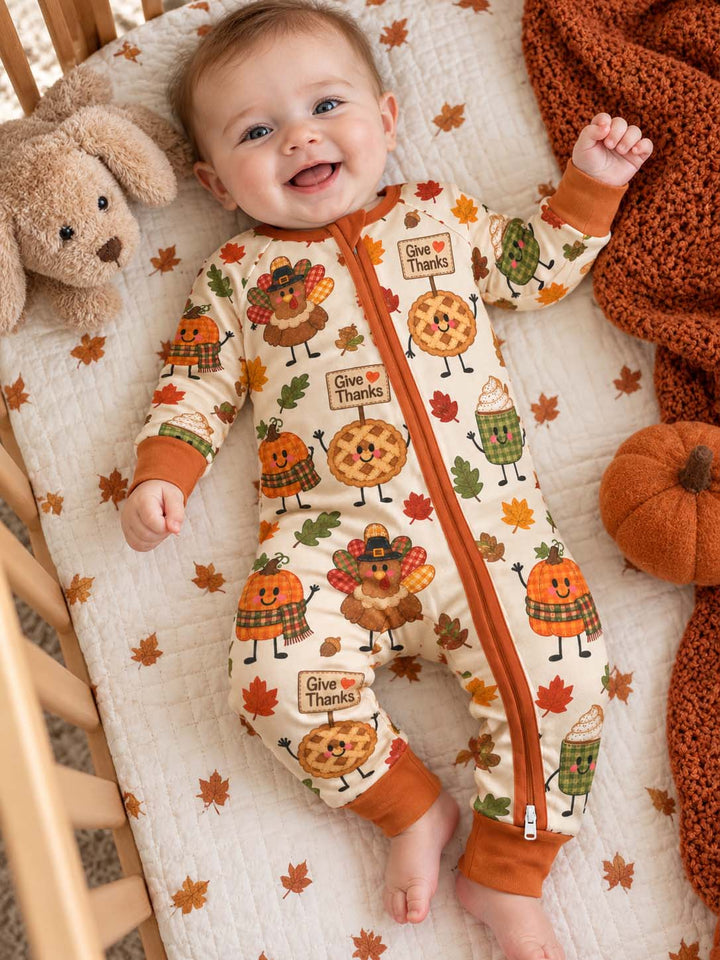 Give Thanks Friends Bamboo Convertible Zippy