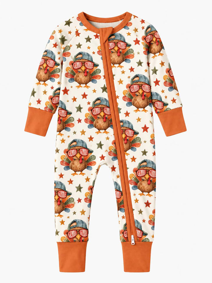 Gobble Gobble Cool Turkey Bamboo Convertible Zippy