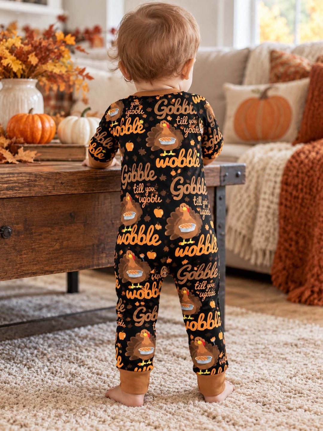 Gobble Till You Wobble Bamboo Convertible Zippy