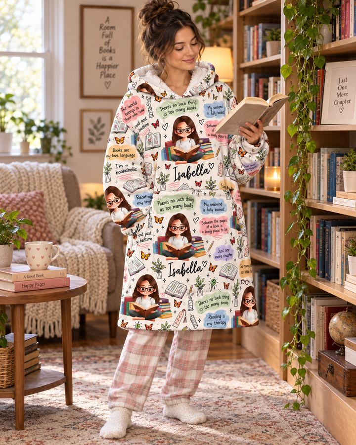 I'm In My Cozy Reading Era Blanket Hoodie