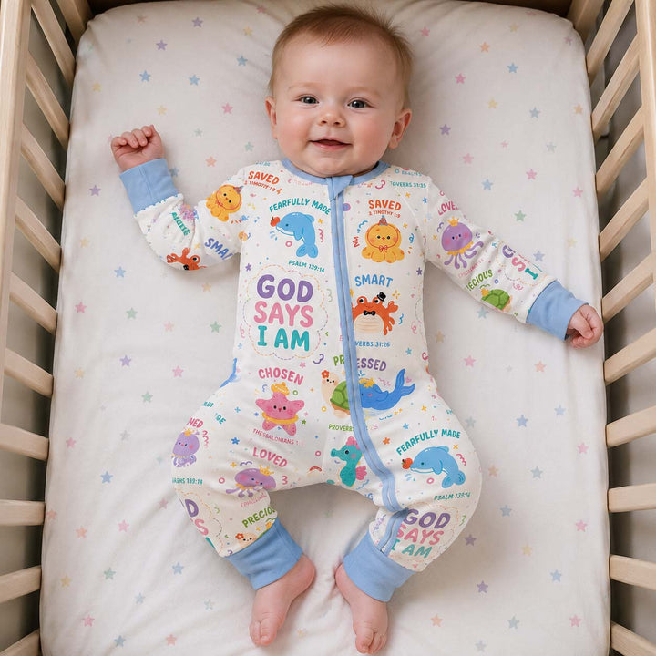 God Says I Am Ocean Friends Bamboo Convertible Zippy