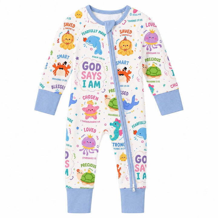 God Says I Am Ocean Friends Bamboo Convertible Zippy