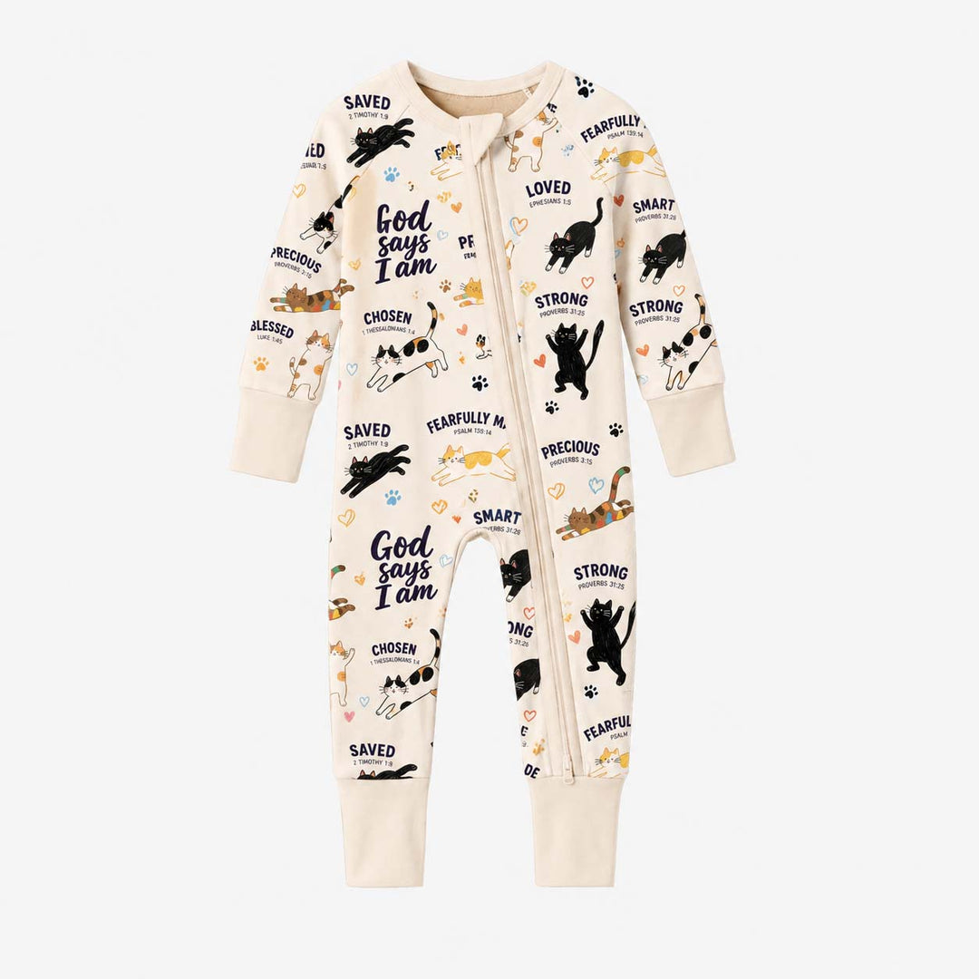 God Says I Am Playful Cats Bamboo Convertible Zippy