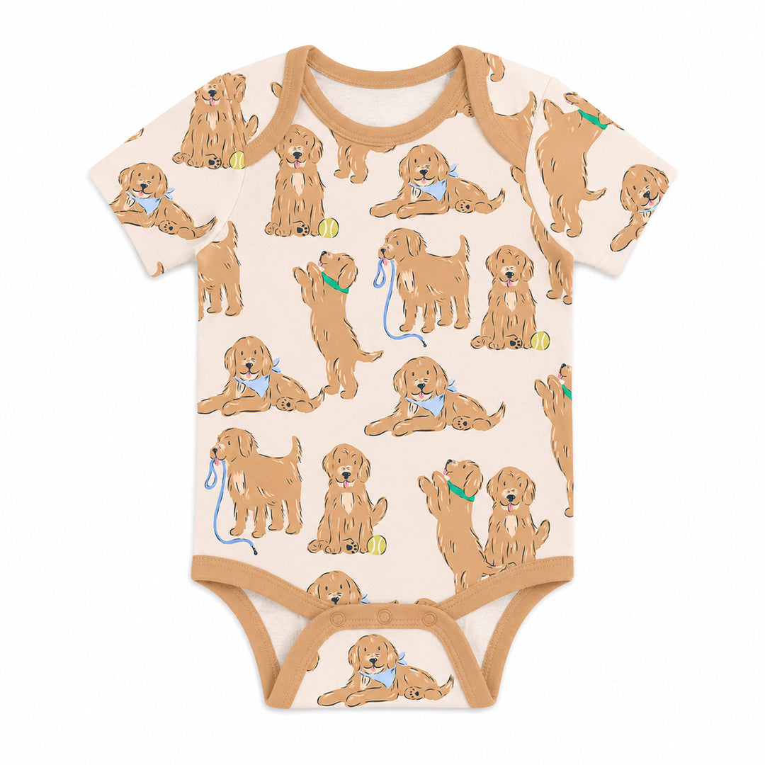 Golden Puppy Playtime Bamboo Bodysuit