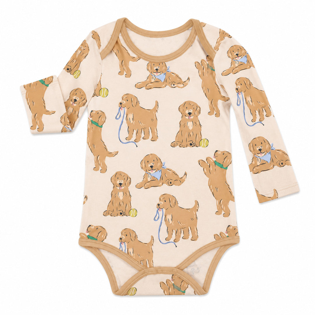 Golden Puppy Playtime Bamboo Bodysuit