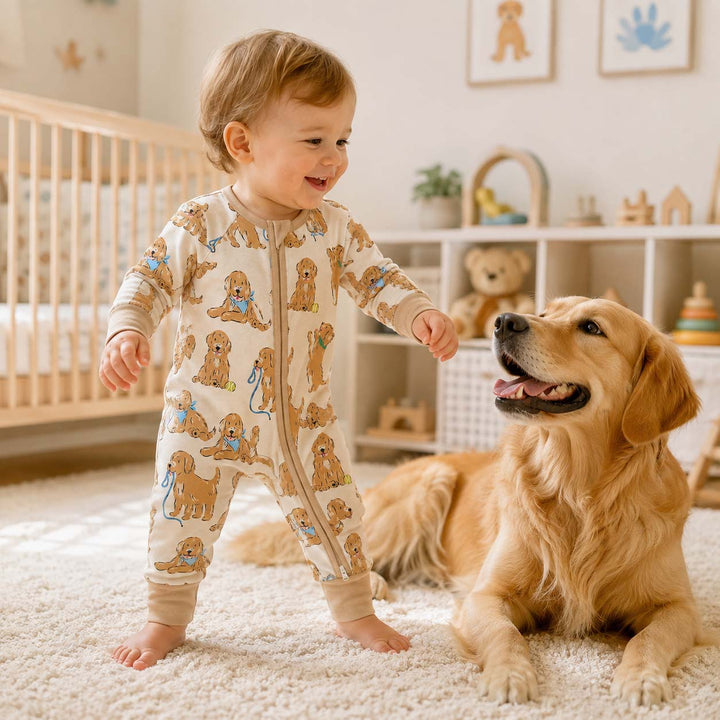 Golden Puppy Playtime Bamboo Convertible Zippy