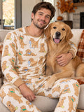 Golden Puppy Playtime Bamboo Men's Pajama Set