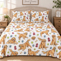 Golden Retriever Dog Park Bamboo Bedding Set