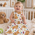 Golden Retriever Dog Park Bamboo Sleep Bag