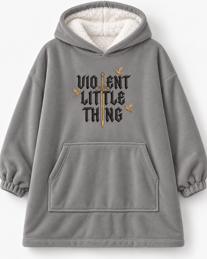 Just One More Chapter About Dragon Embroidered Blanket Hoodie