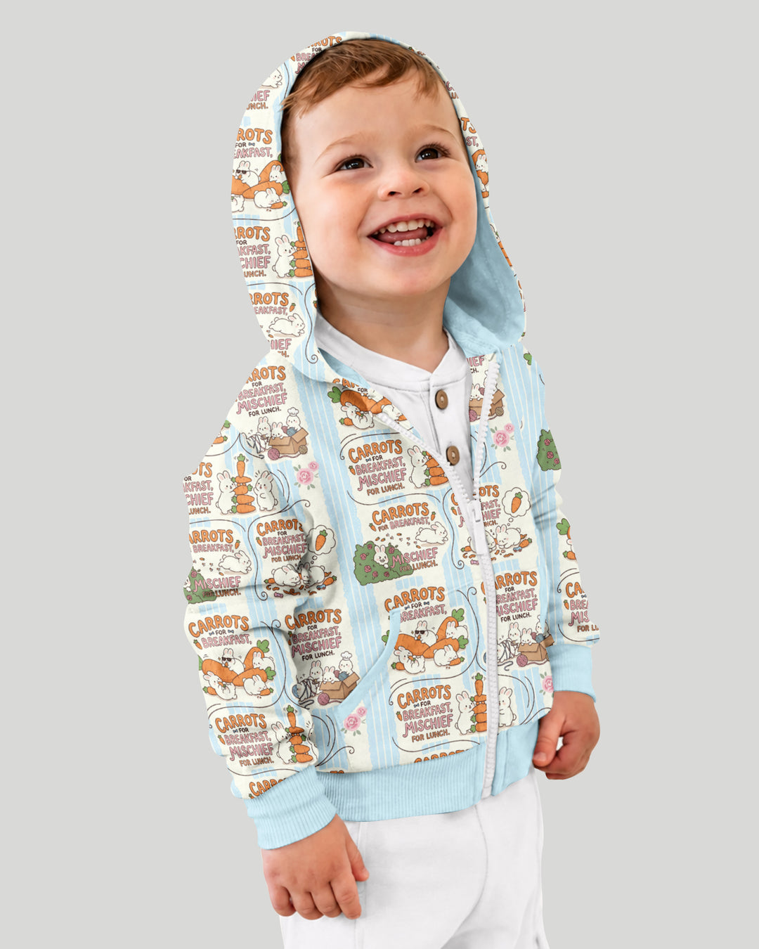 Little Troublemakers Bamboo Zip Hoodie