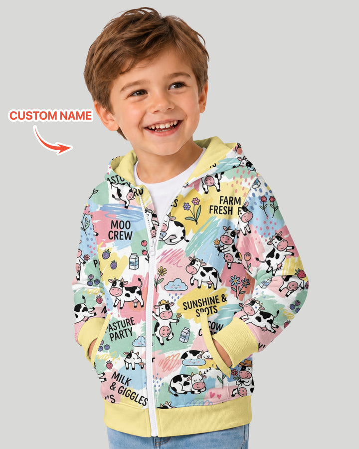 Custom Name Can’t Keep Us In The Barn Bamboo Zip Hoodie