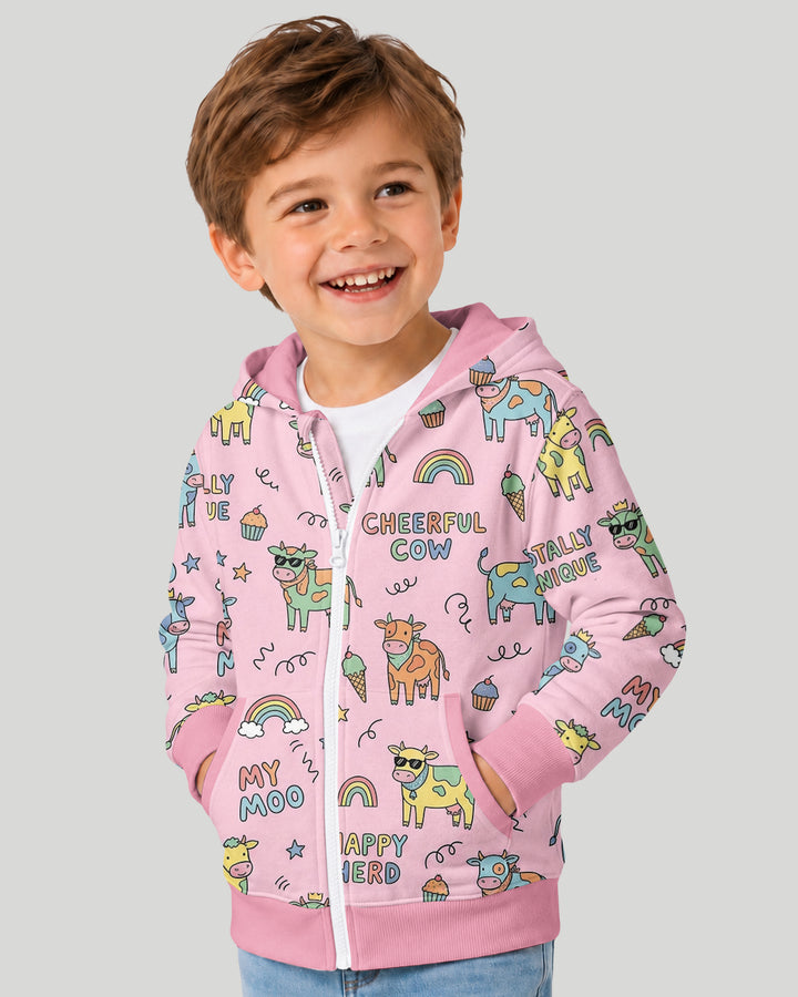 Not Your Ordinary Cow Bamboo Zip Hoodie