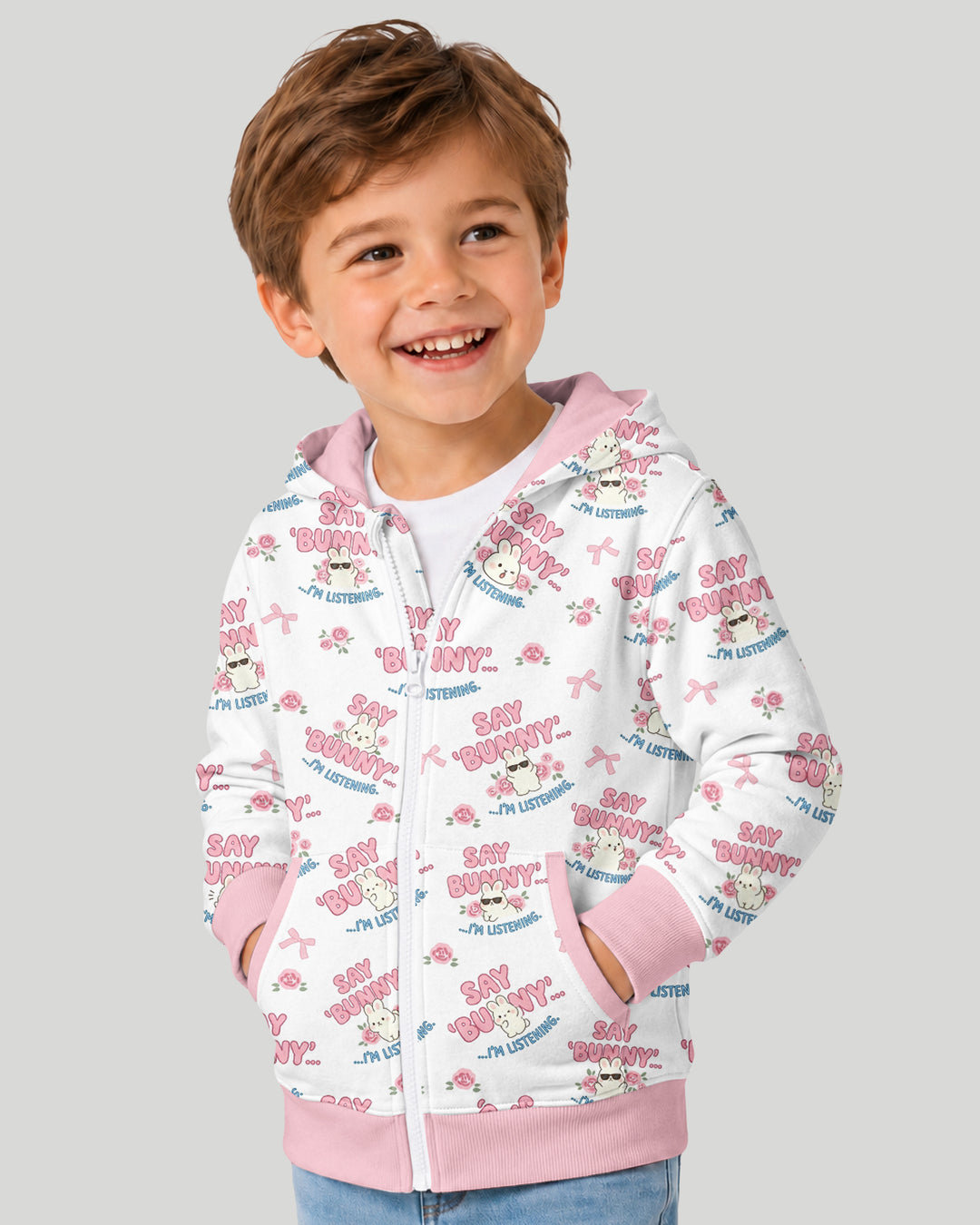 Bunny Radio Bamboo Zip Hoodie