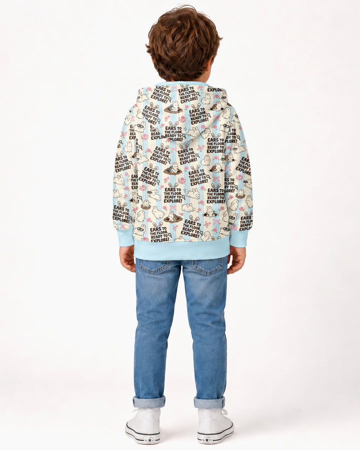 Ears To The Floor Bamboo Zip Hoodie