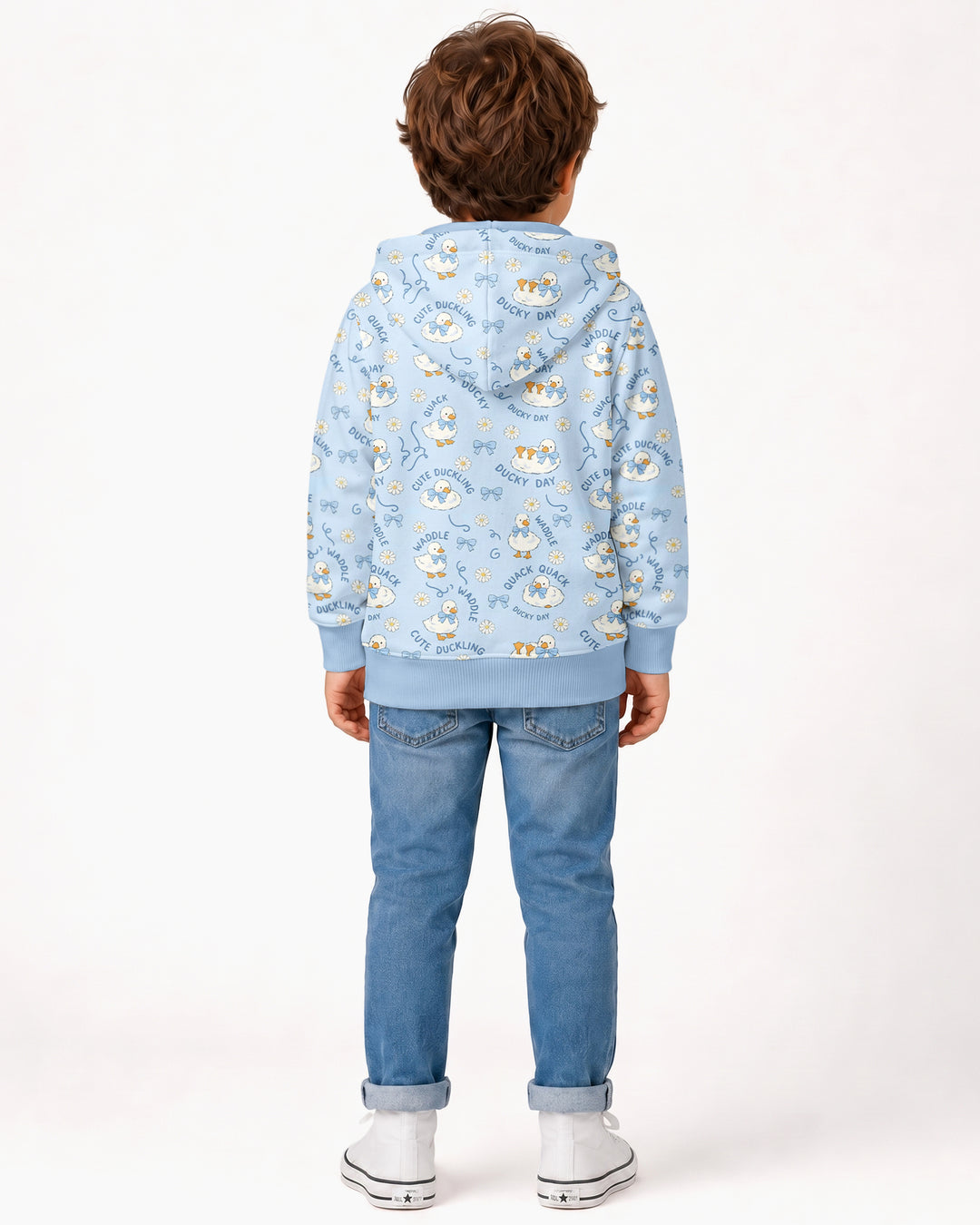 Happy Ducky Day Bamboo Zip Hoodie