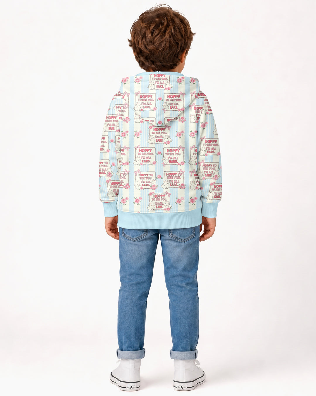Hoppy To See You Bamboo Zip Hoodie