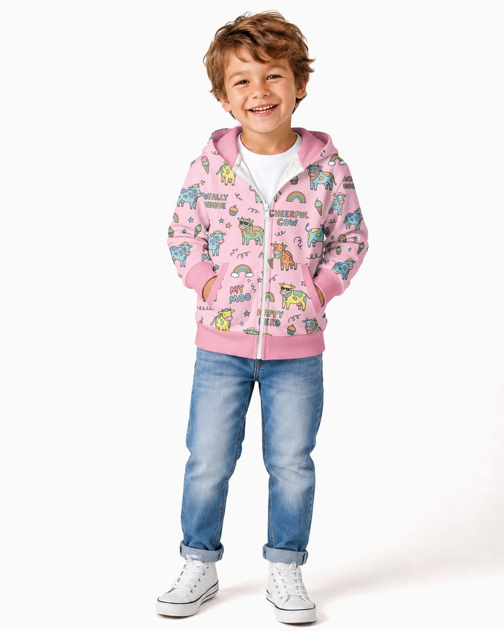 Not Your Ordinary Cow Bamboo Zip Hoodie