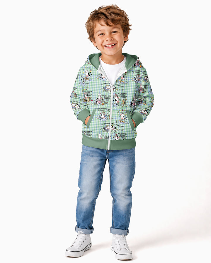 Common Sense Is Udderly Gone Bamboo Zip Hoodie
