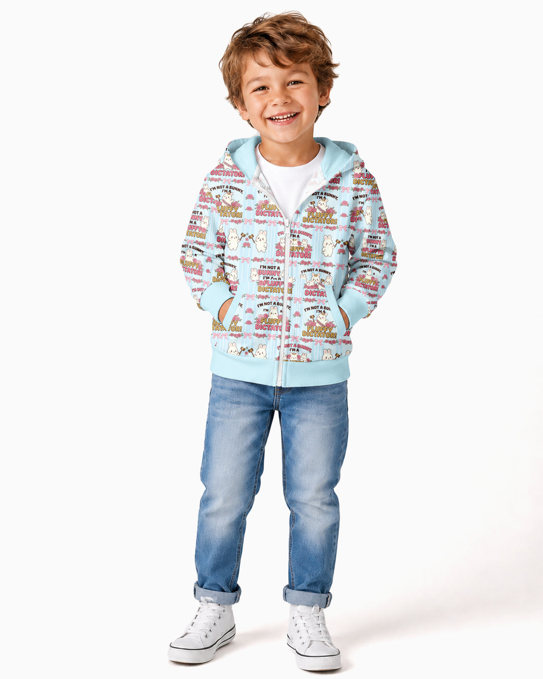 Bossy Bunny Bamboo Zip Hoodie