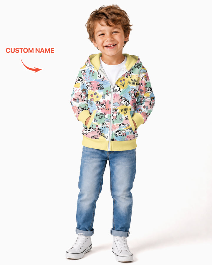 Custom Name Can’t Keep Us In The Barn Bamboo Zip Hoodie