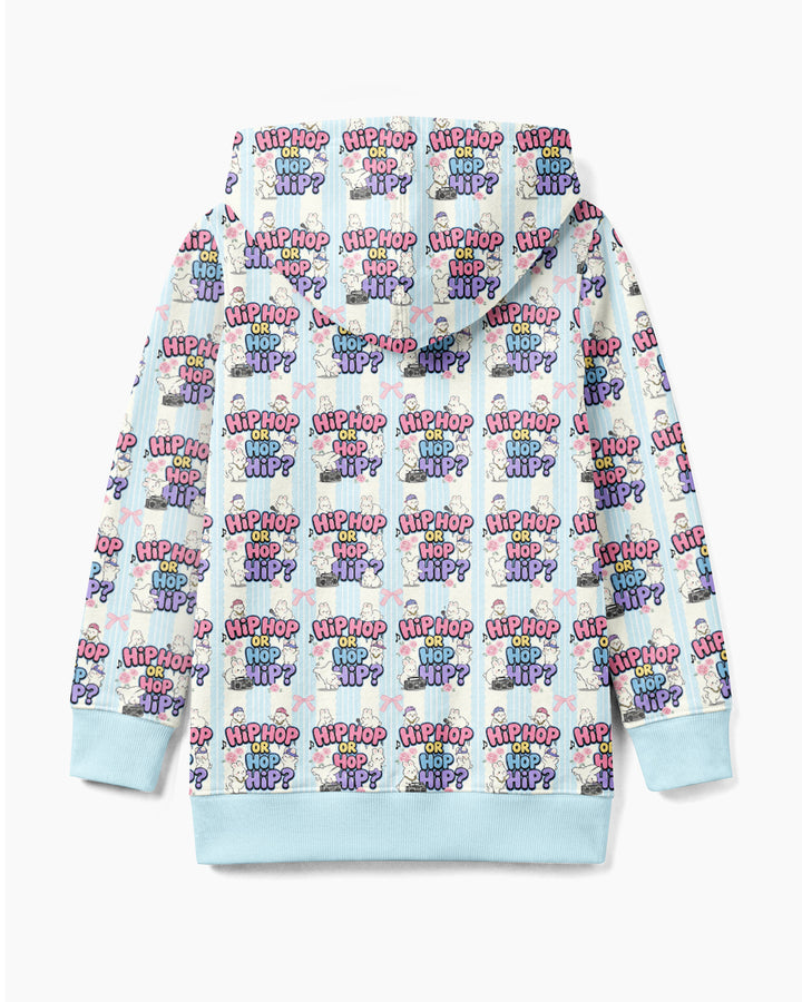 Boombox Bunny Bamboo Zip Hoodie