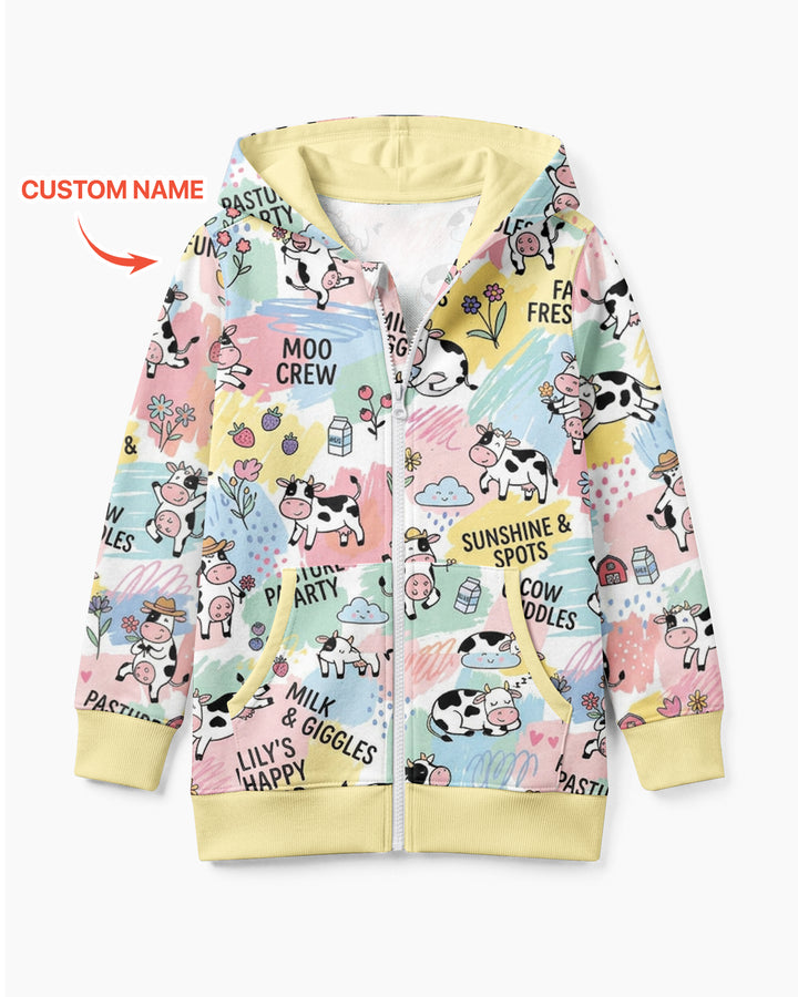 Custom Name Can’t Keep Us In The Barn Bamboo Zip Hoodie