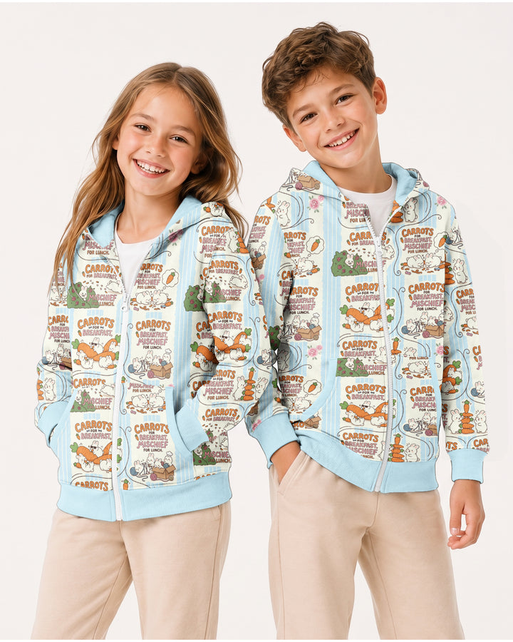 Little Troublemakers Bamboo Zip Hoodie
