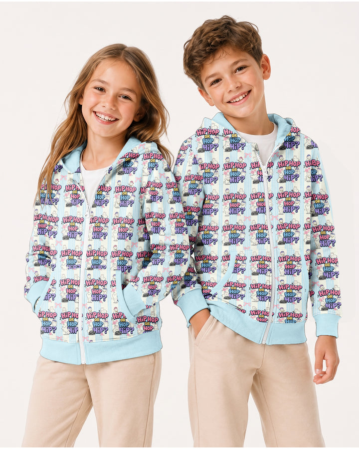 Boombox Bunny Bamboo Zip Hoodie