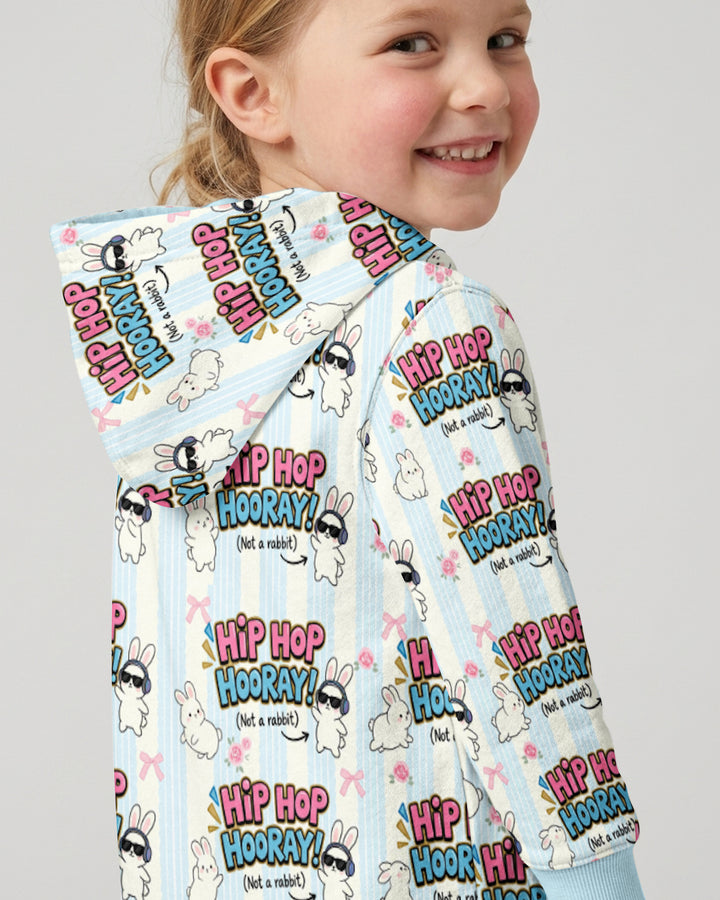 Hip Hop Bunny Bamboo Zip Hoodie
