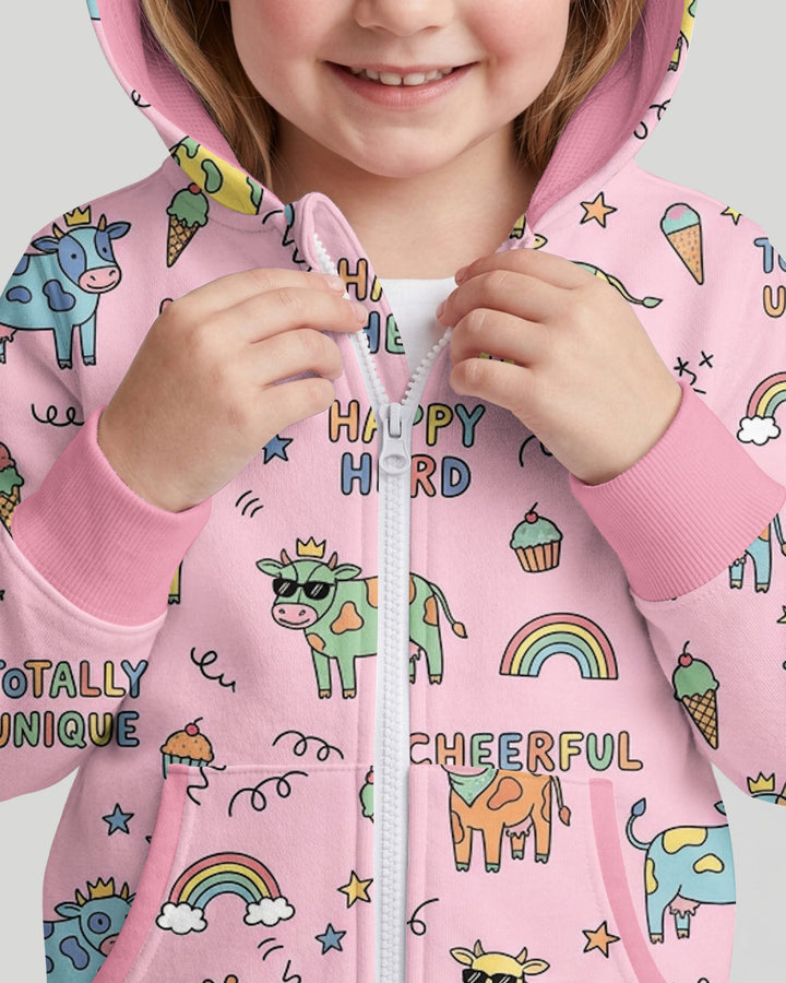 Not Your Ordinary Cow Bamboo Zip Hoodie
