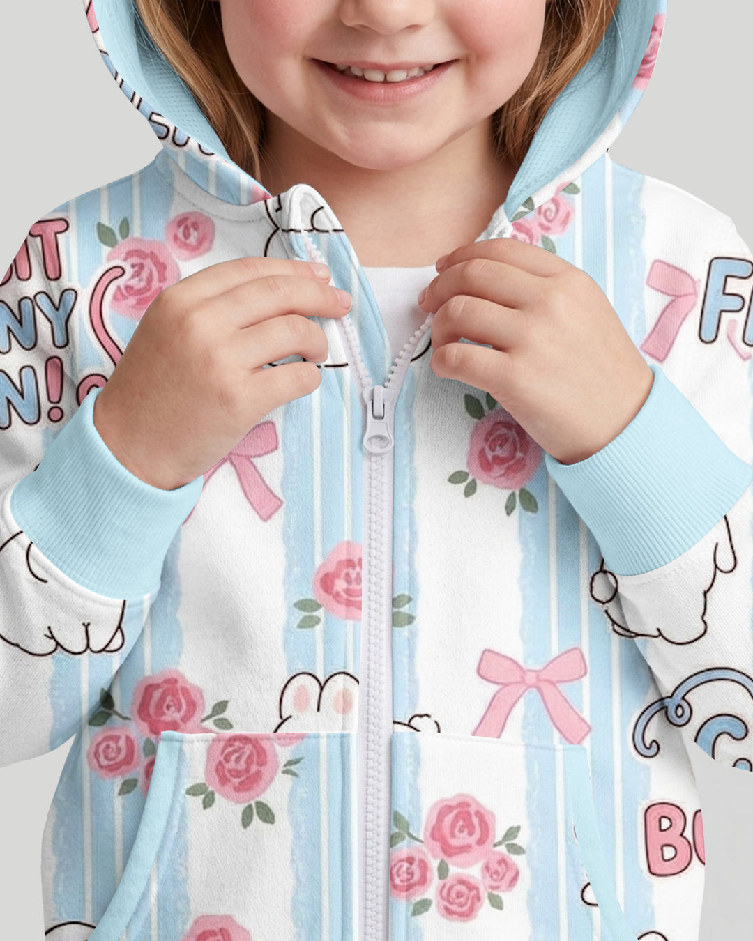 Hoppy Friends Bamboo Zip Hoodie