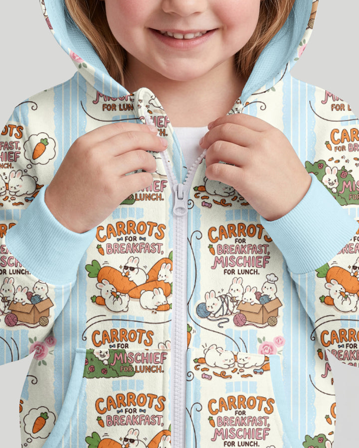 Little Troublemakers Bamboo Zip Hoodie