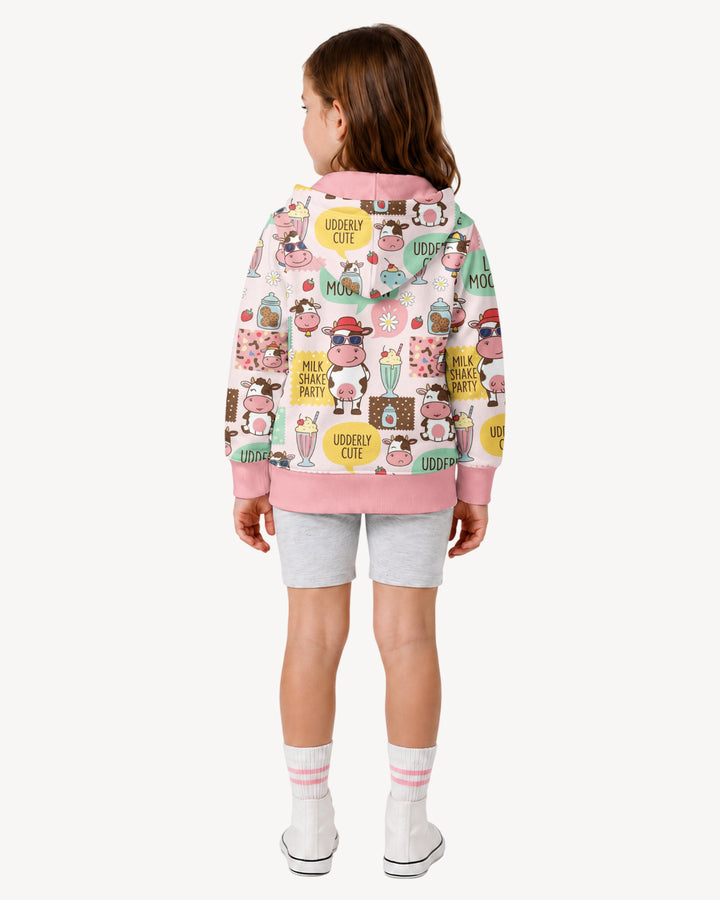 Custom Name The Milkshake Secret Society Bamboo Zip Hoodie