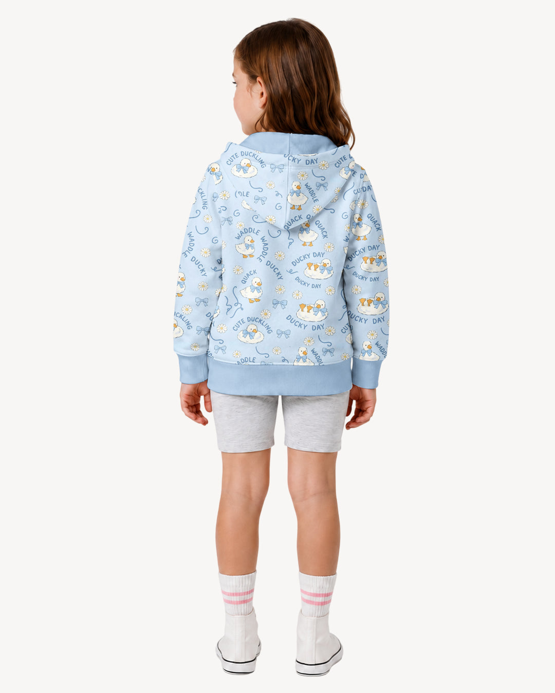 Happy Ducky Day Bamboo Zip Hoodie