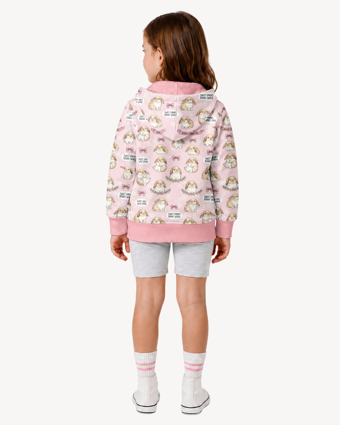 Sweet Bunny Worlds Bamboo Zip Hoodie