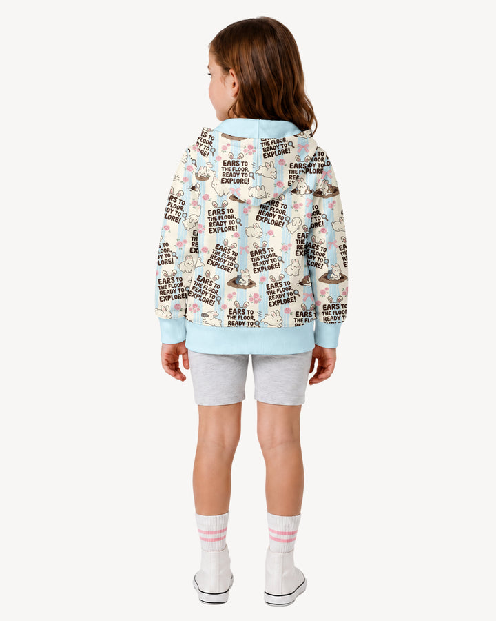Ears To The Floor Bamboo Zip Hoodie